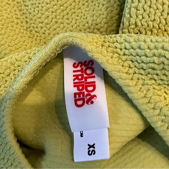 Solid and Striped sz xs  lime Green - Picture 2 of 4
